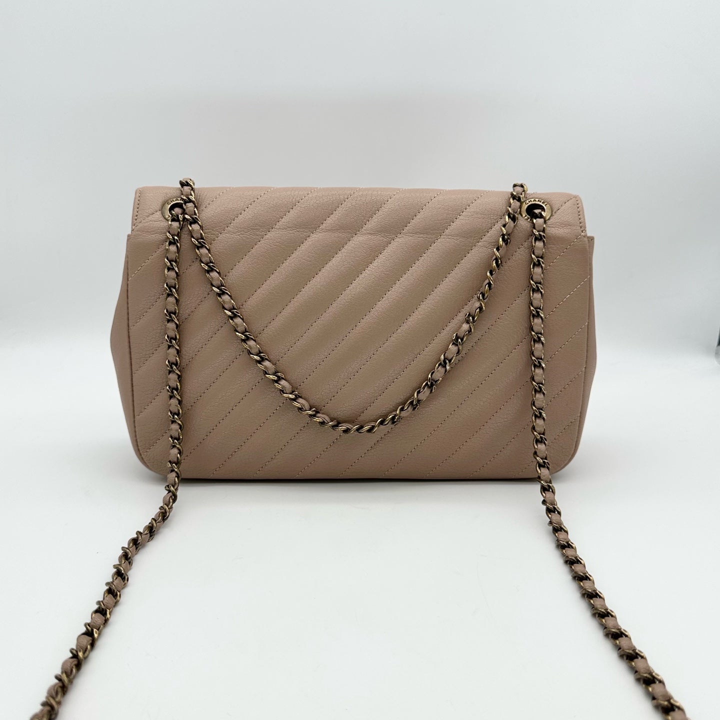 Chanel - CF - Leather - Beige - (mini)