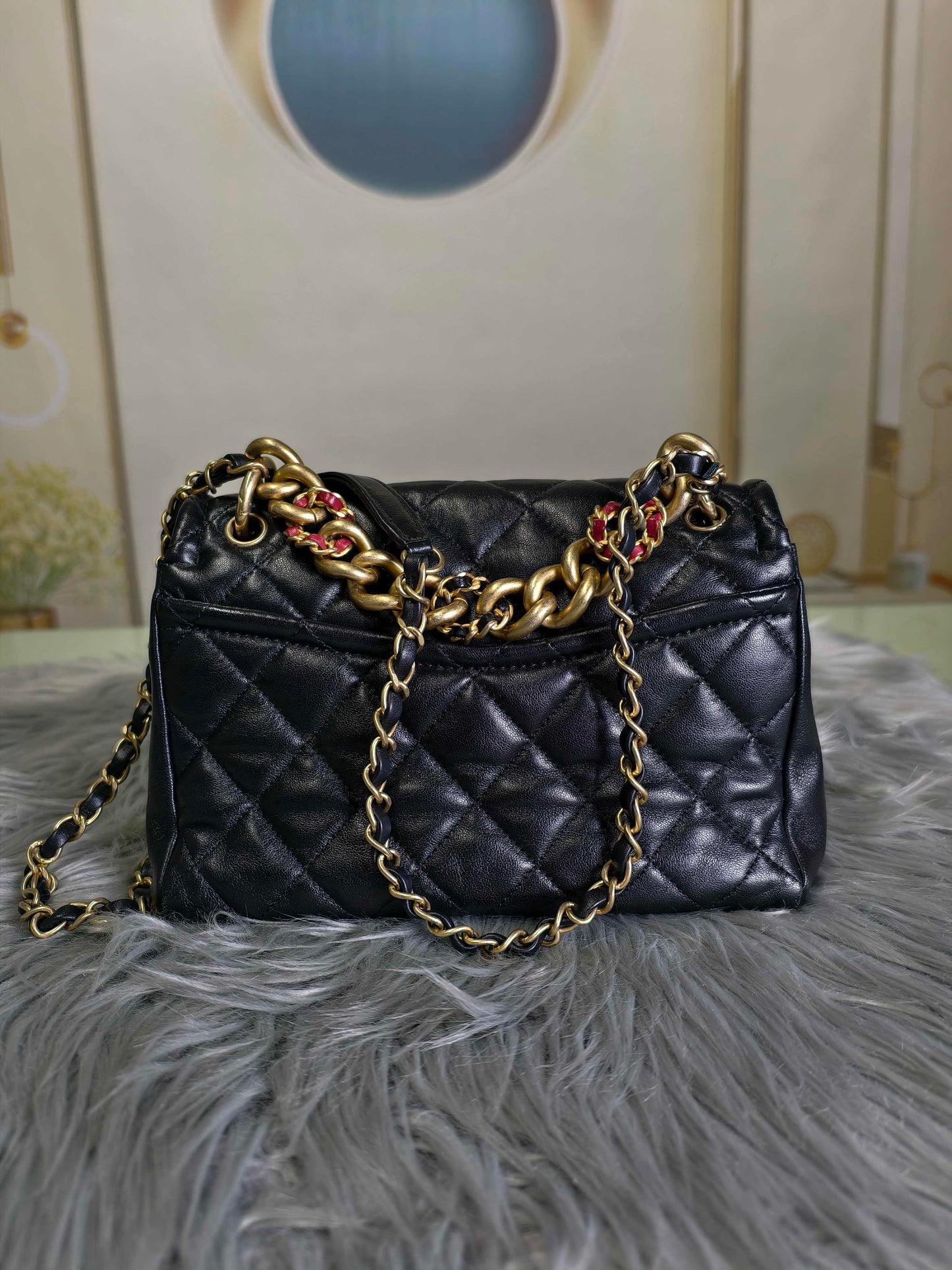 Chanel - CF - Leather - Black - (mini)