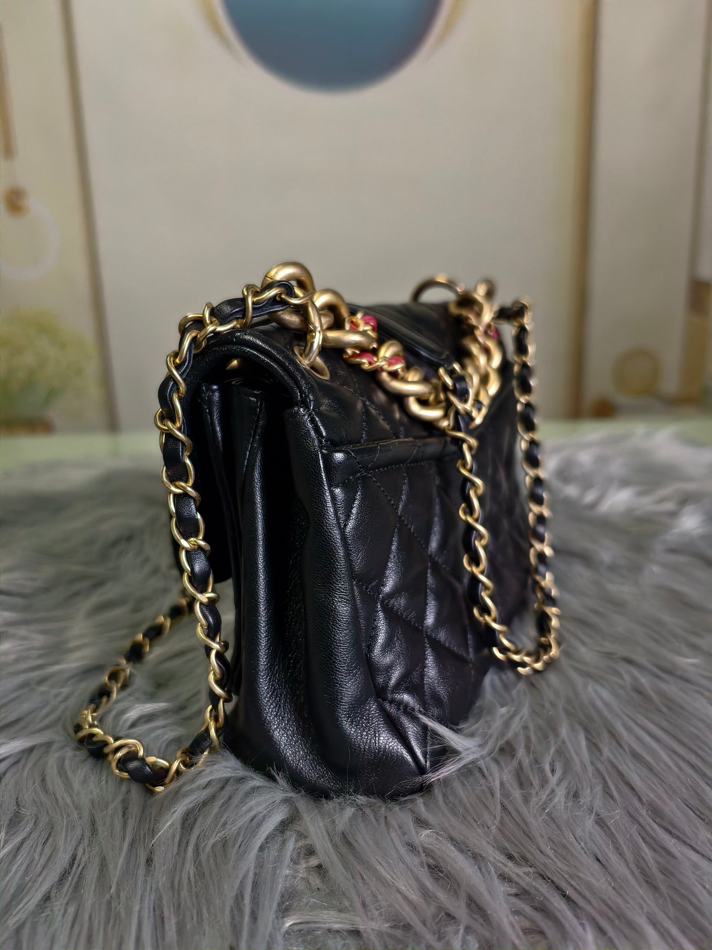 Chanel - CF - Leather - Black - (mini)