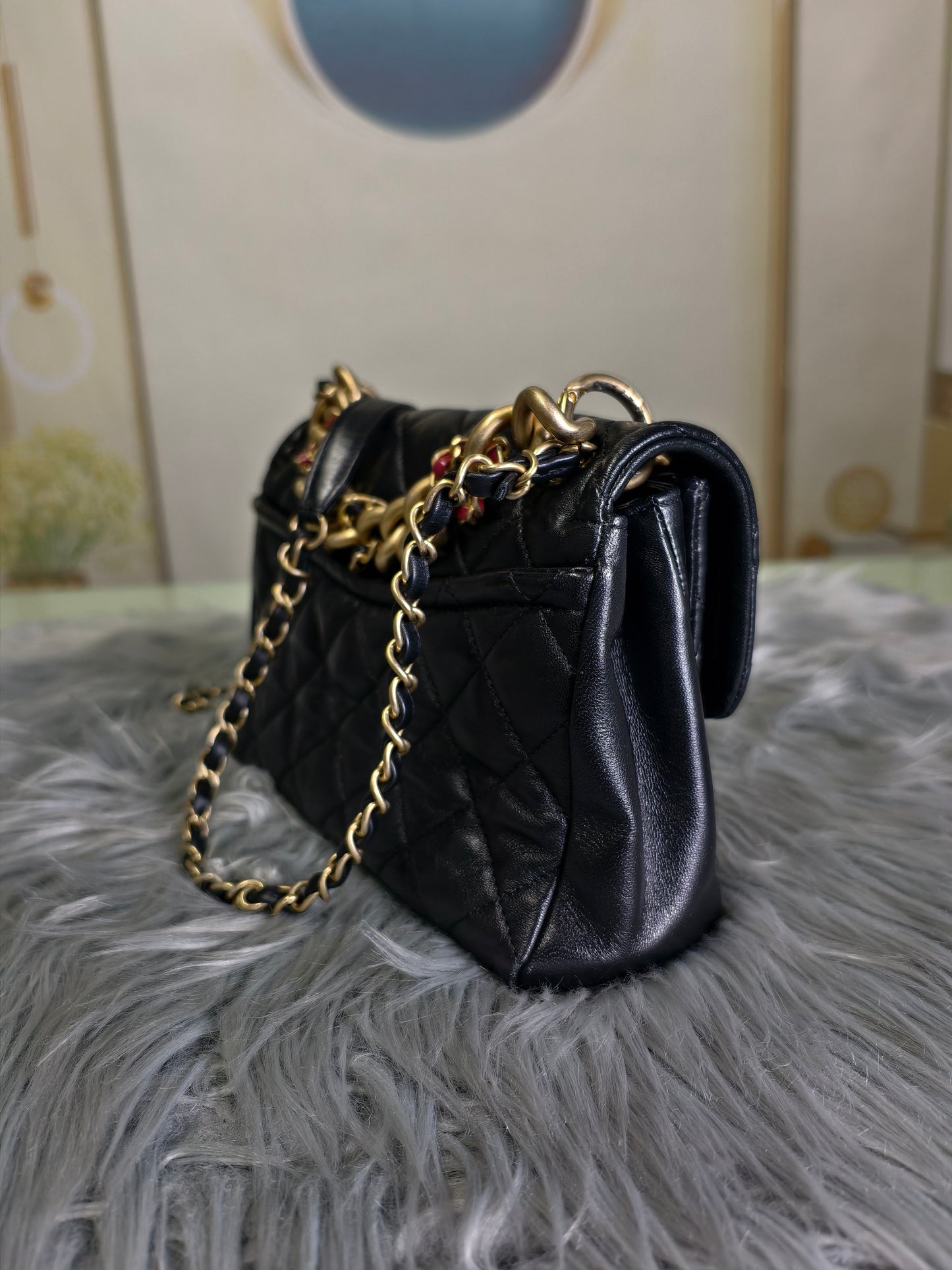 Chanel - CF - Leather - Black - (mini)