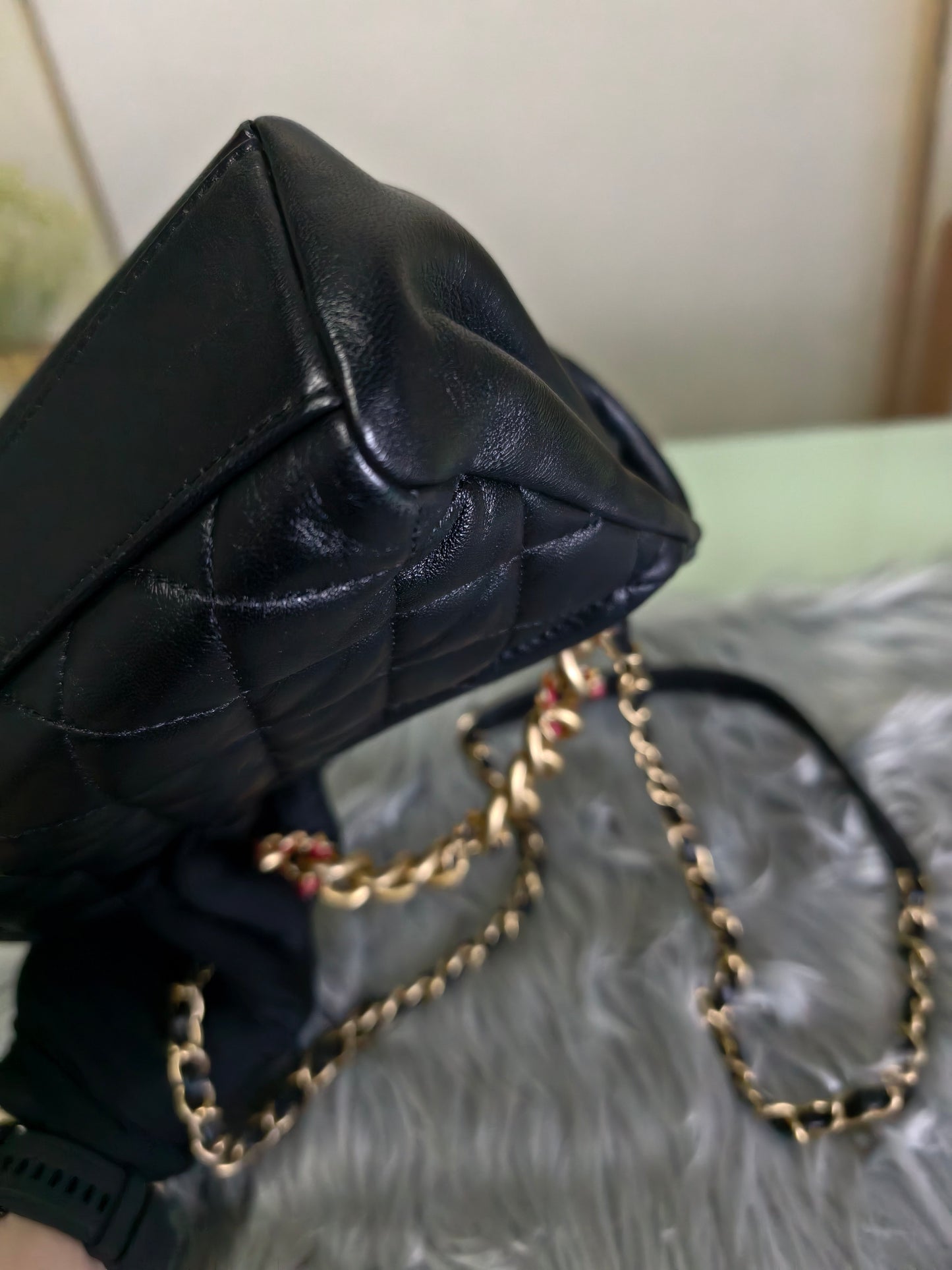 Chanel - CF - Leather - Black - (mini)