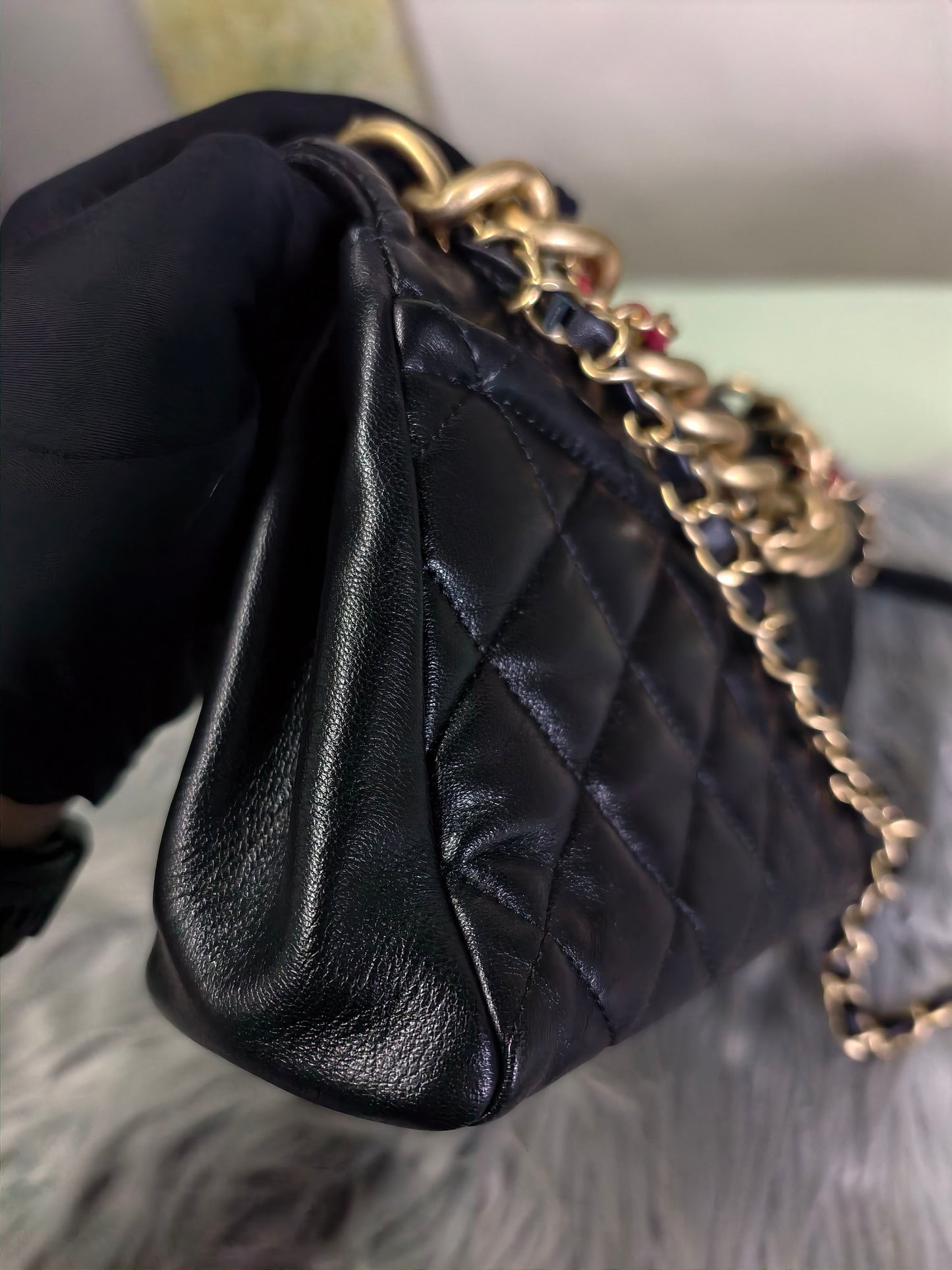 Chanel - CF - Leather - Black - (mini)