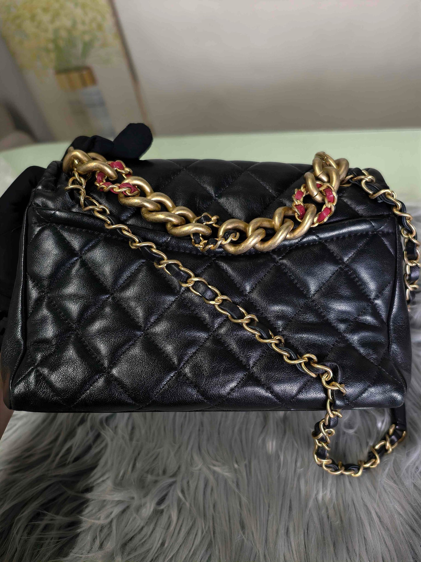 Chanel - CF - Leather - Black - (mini)