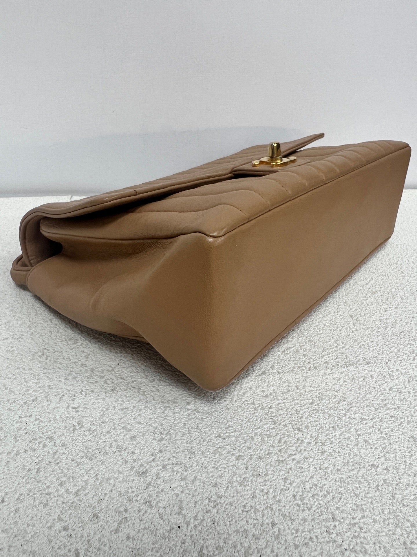 Chanel - CF - Leather - Brown - (medium)
