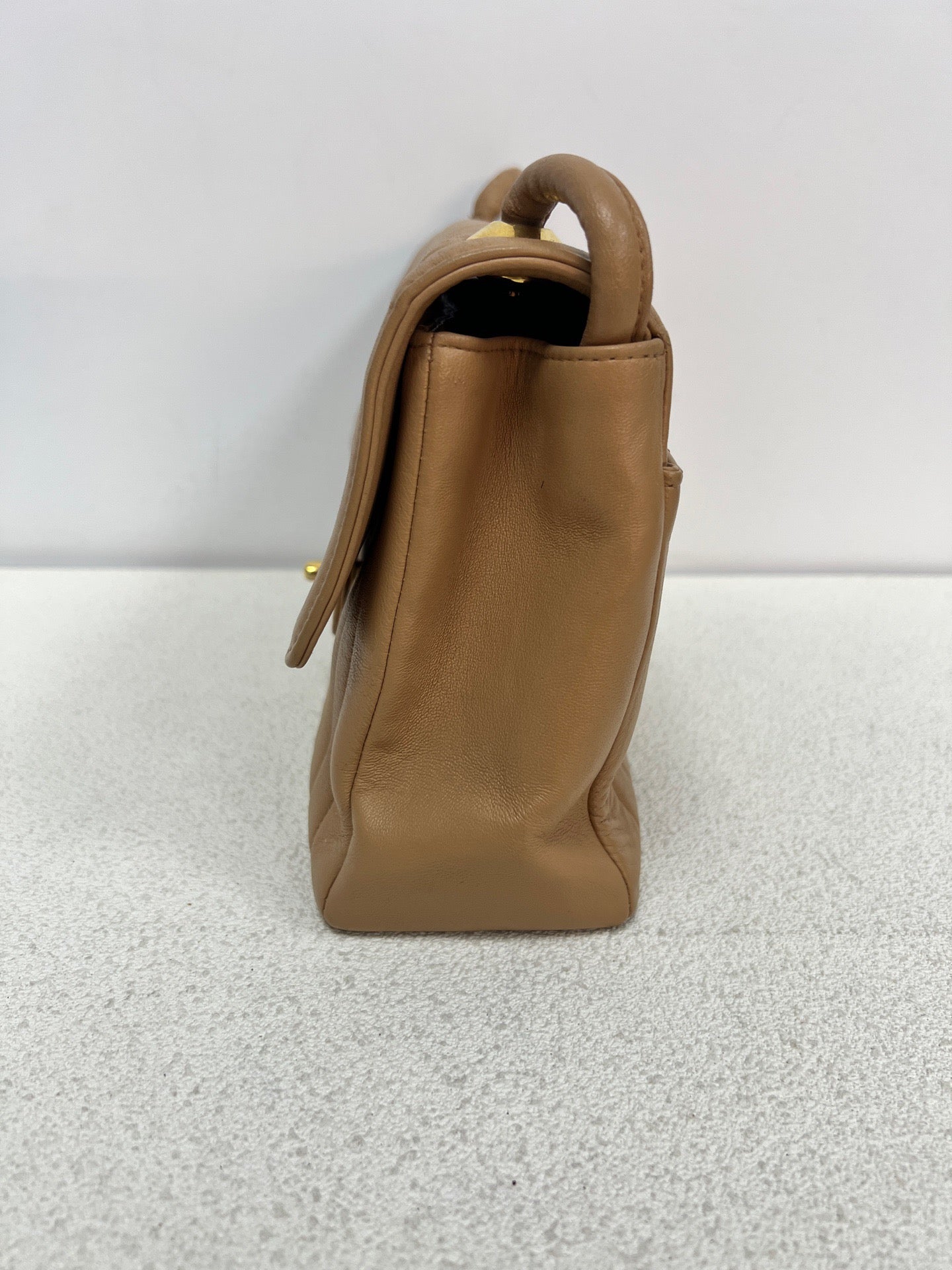 Chanel - CF - Leather - Brown - (medium)