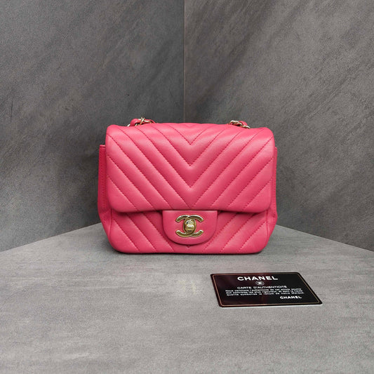 Chanel - CF - Leather - Pink - (mini)