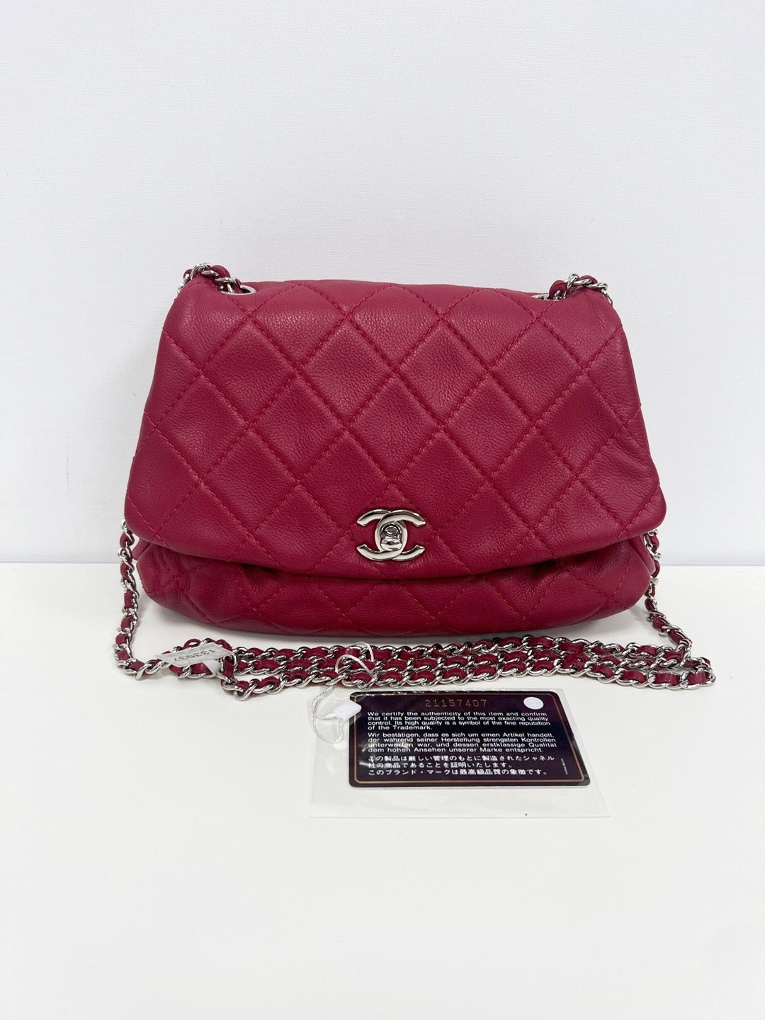 Chanel - CF - Leather - Red - (medium)
