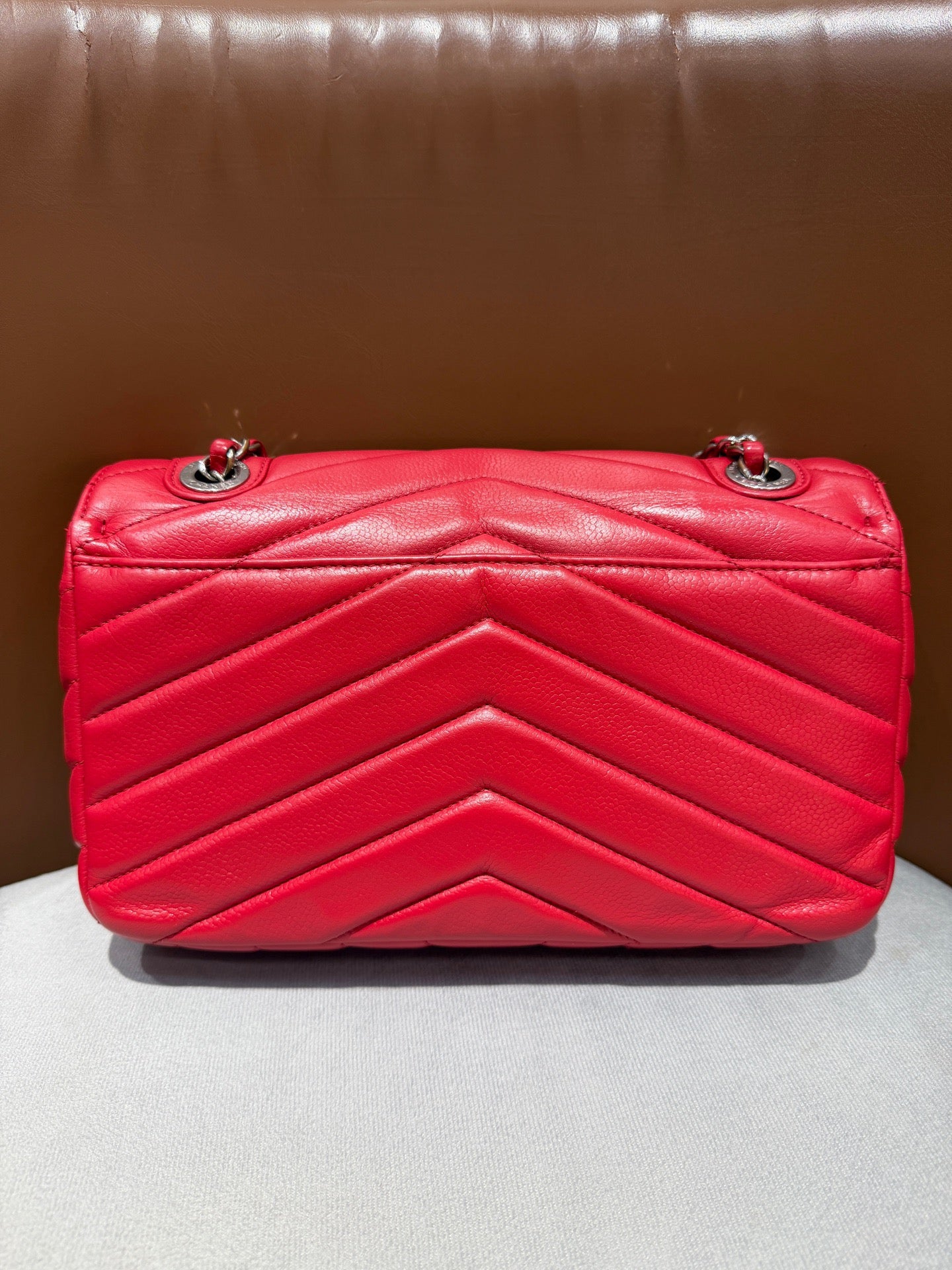 Chanel - CF - Leather - Red - (medium)