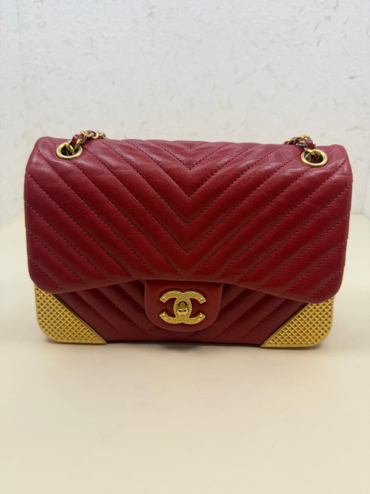 Chanel - CF - Leather - Red - (mini)