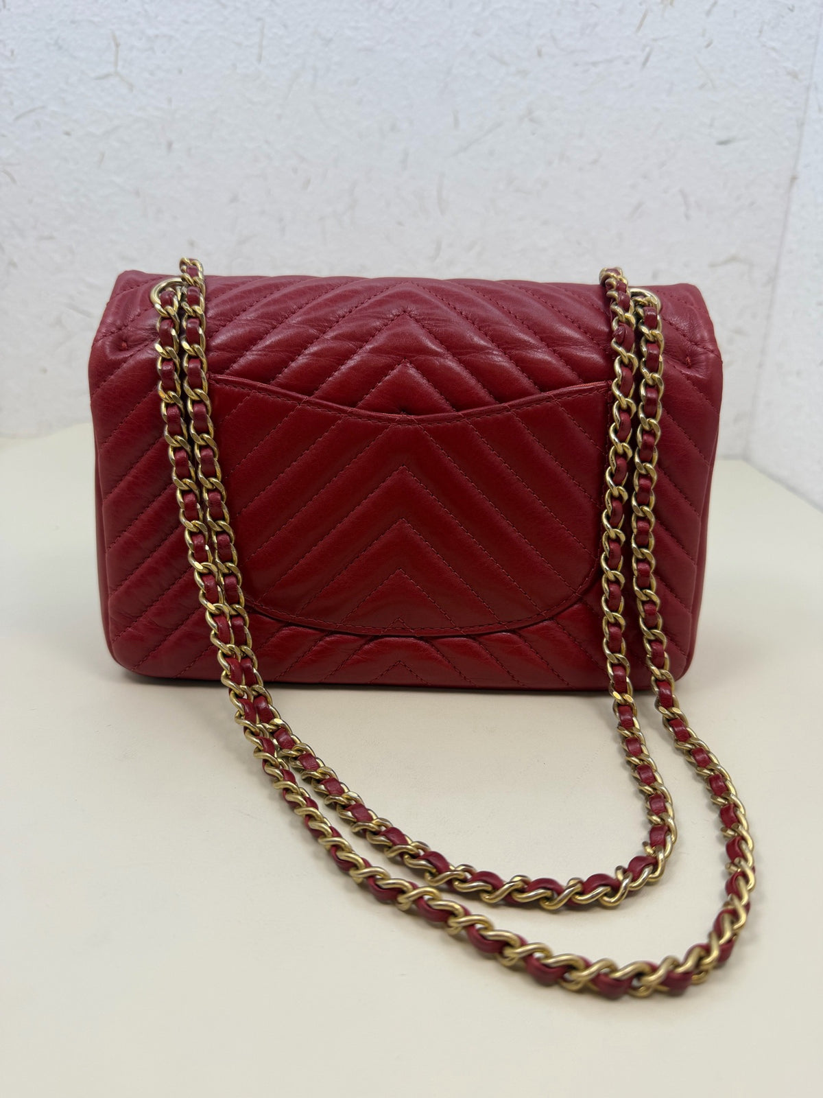 Chanel - CF - Leather - Red - (mini)