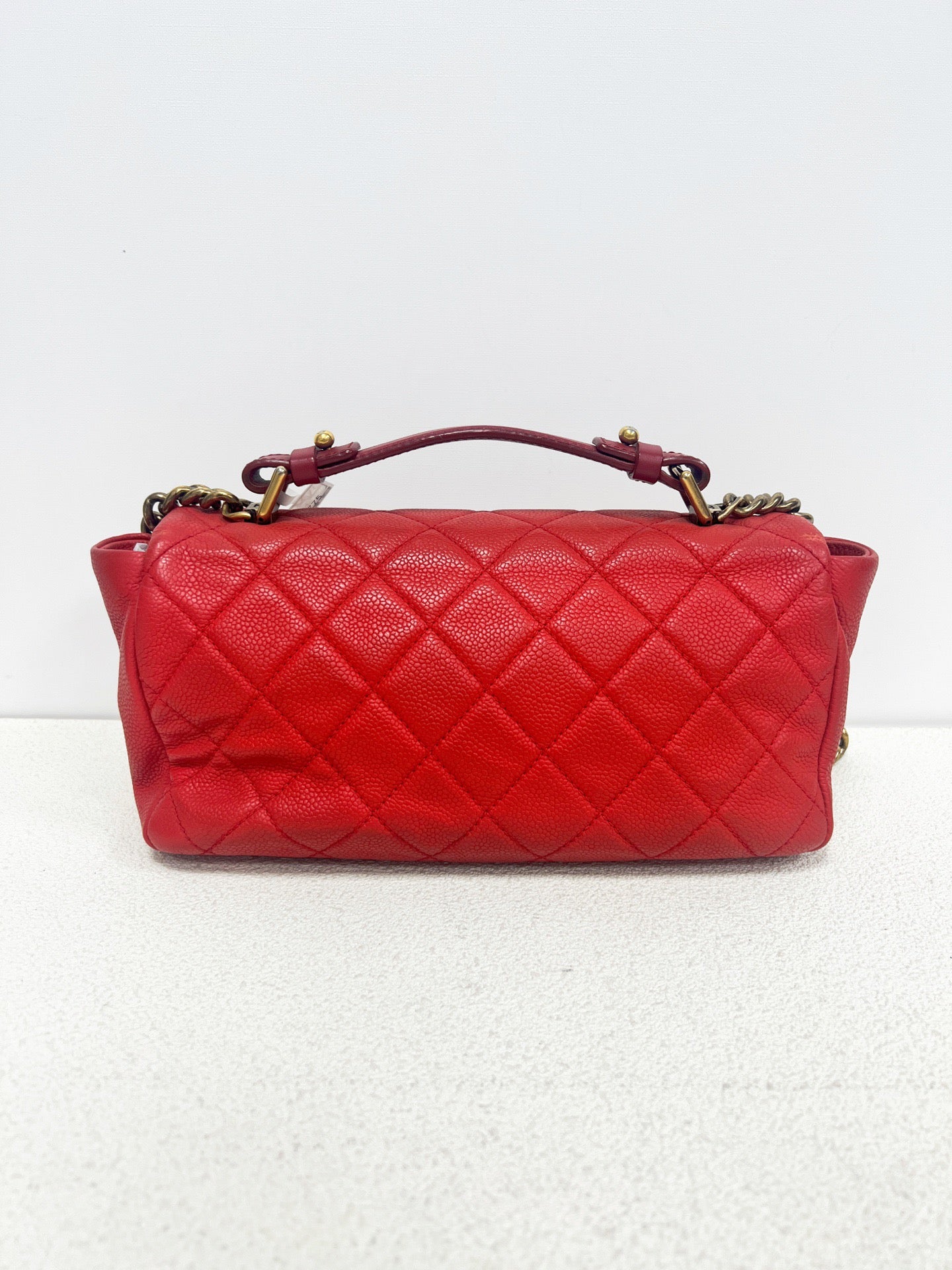 Chanel - CF Medium - Leather - Red - (medium)