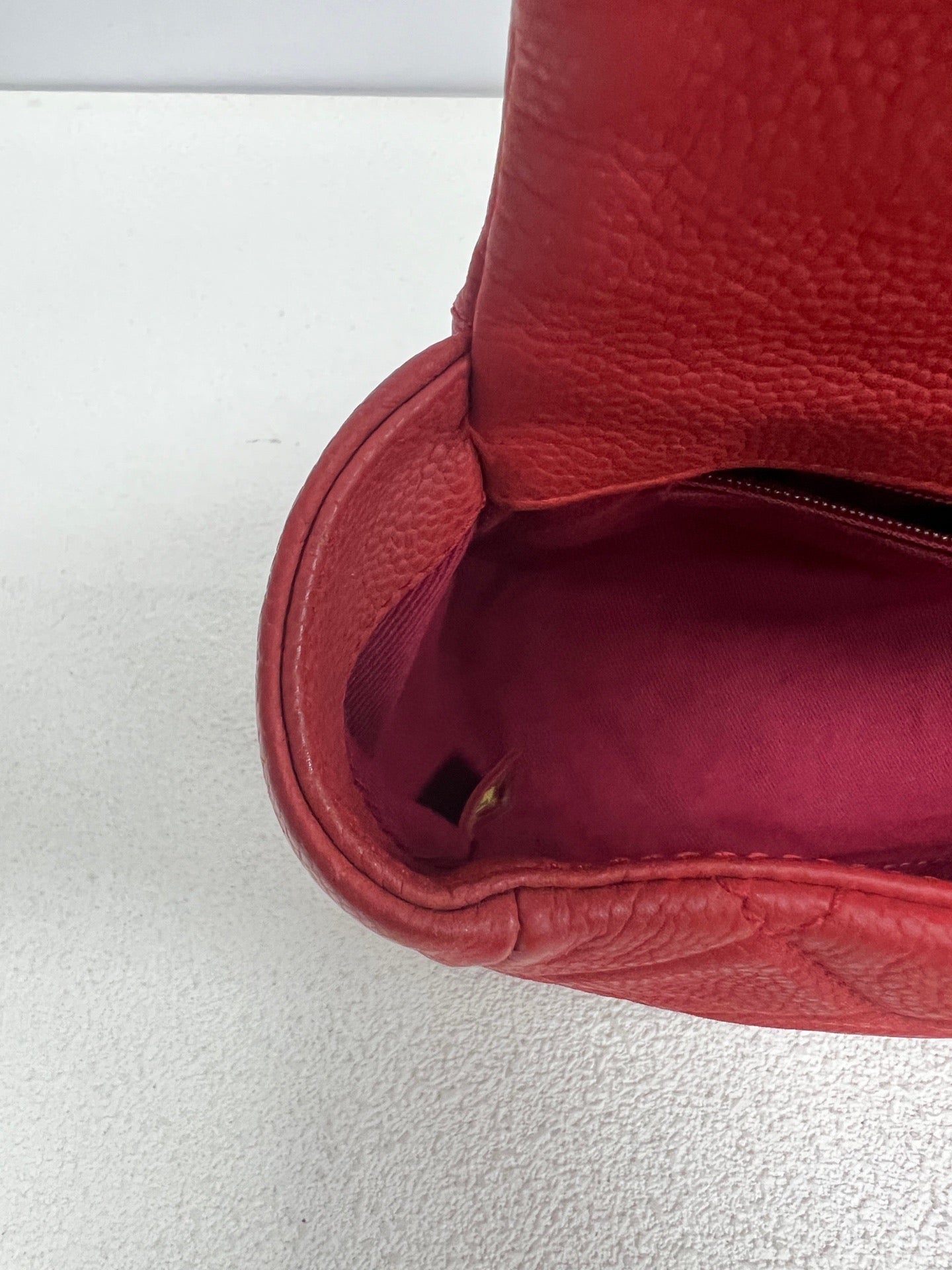 Chanel - CF Medium - Leather - Red - (medium)