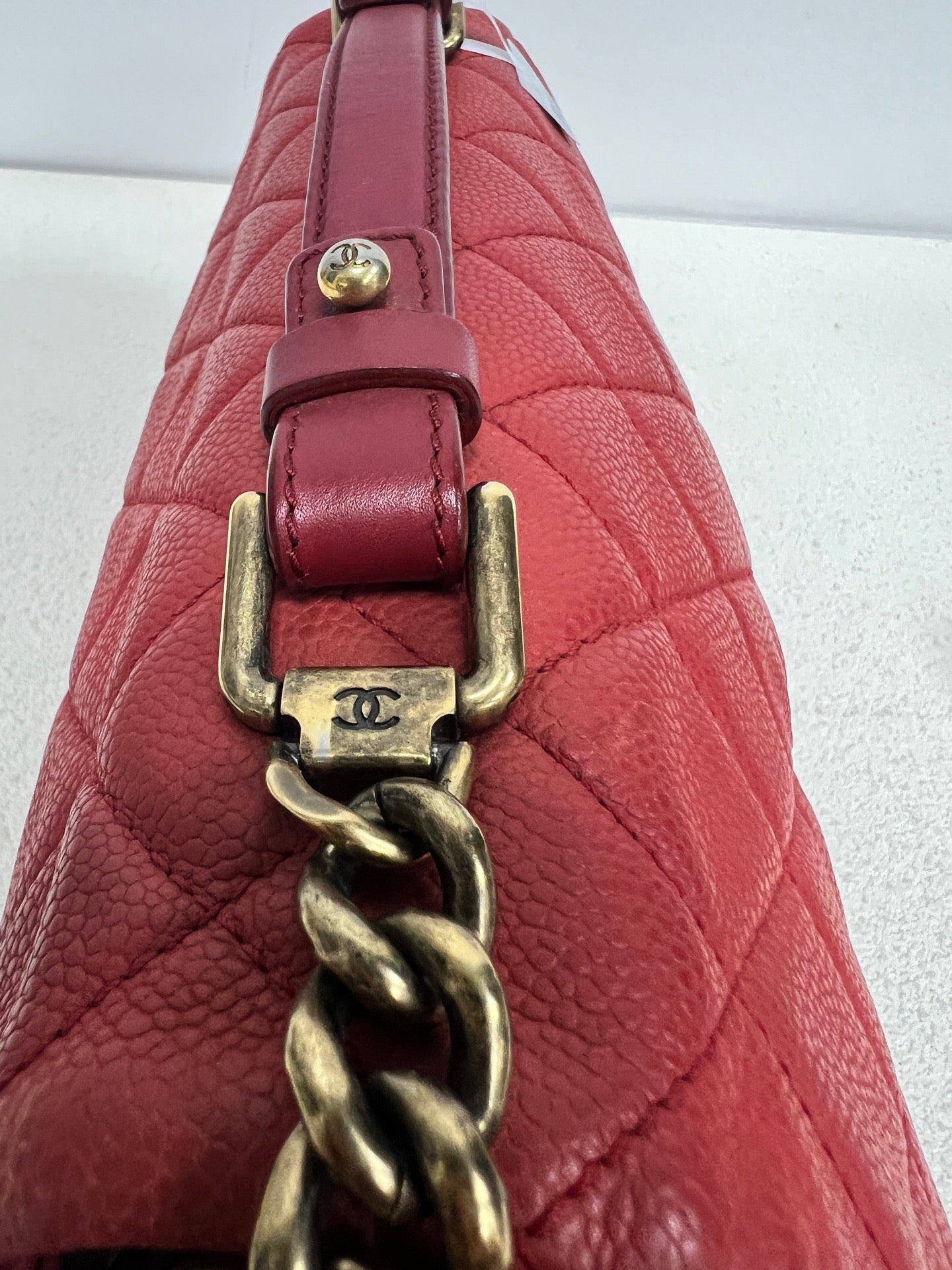 Chanel - CF Medium - Leather - Red - (medium)