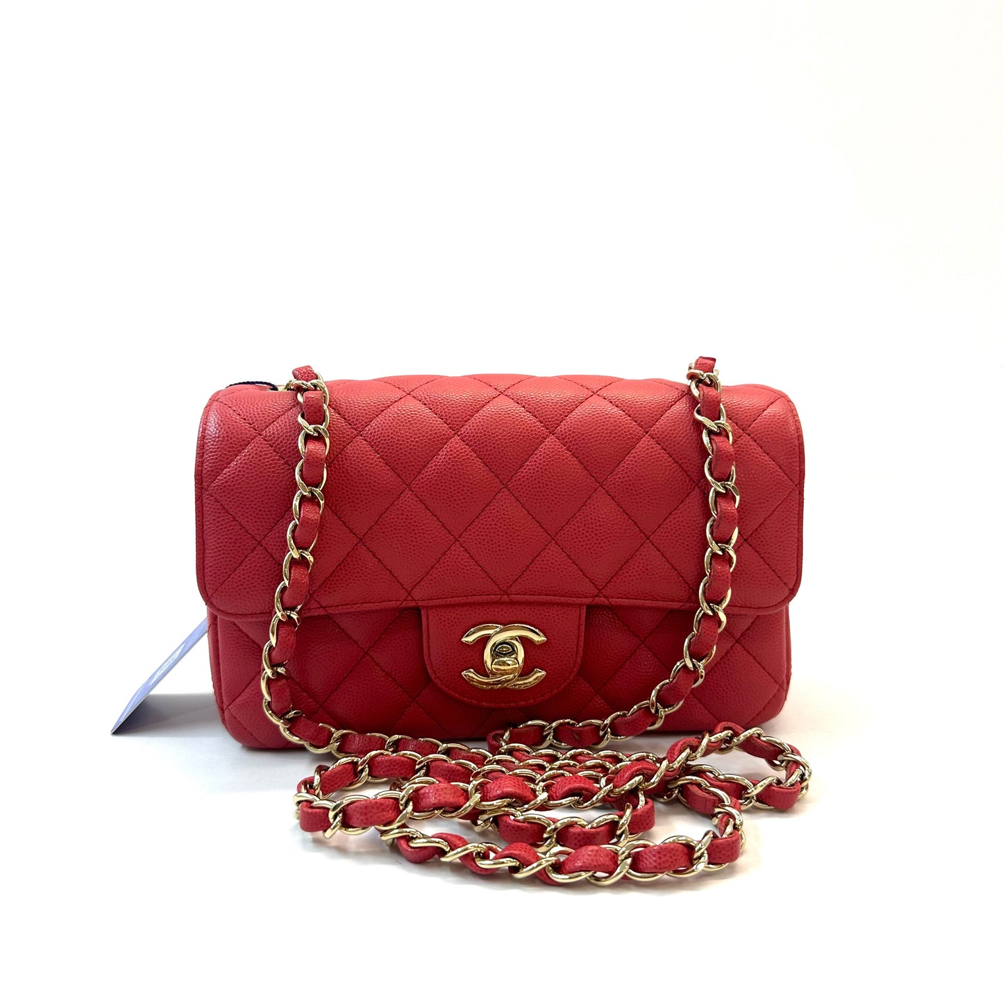 Chanel - CF Mini - Leather - Red