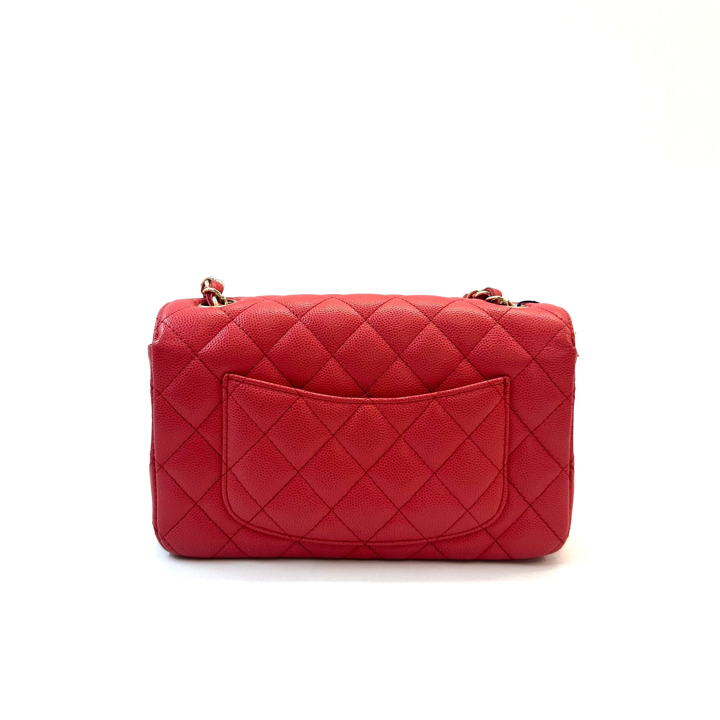 Chanel - CF Mini - Leather - Red
