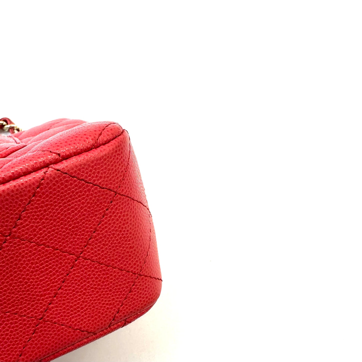 Chanel - CF Mini - Leather - Red