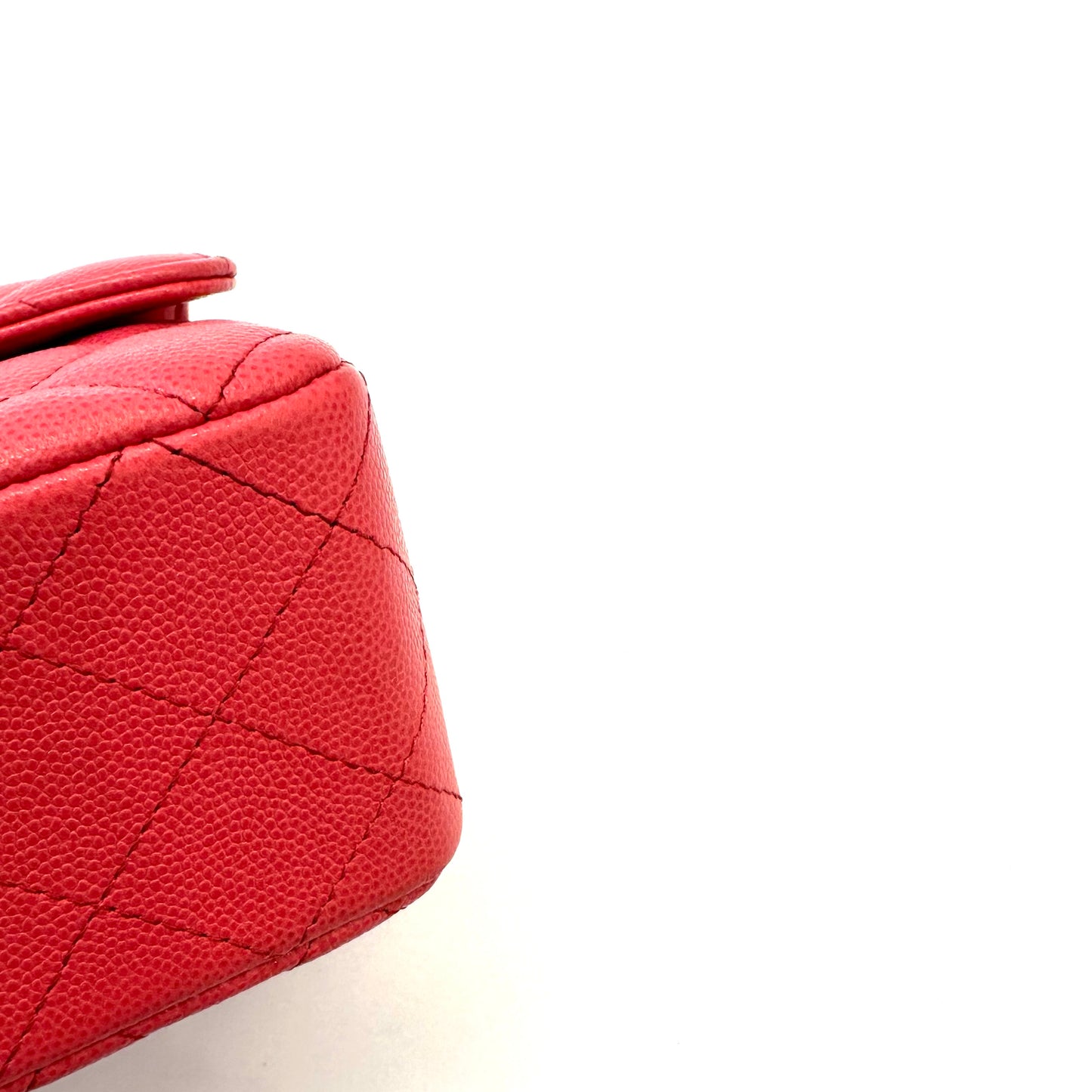 Chanel - CF Mini - Leather - Red