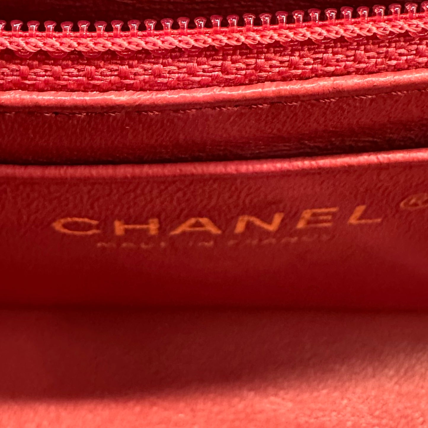 Chanel - CF Mini - Leather - Red