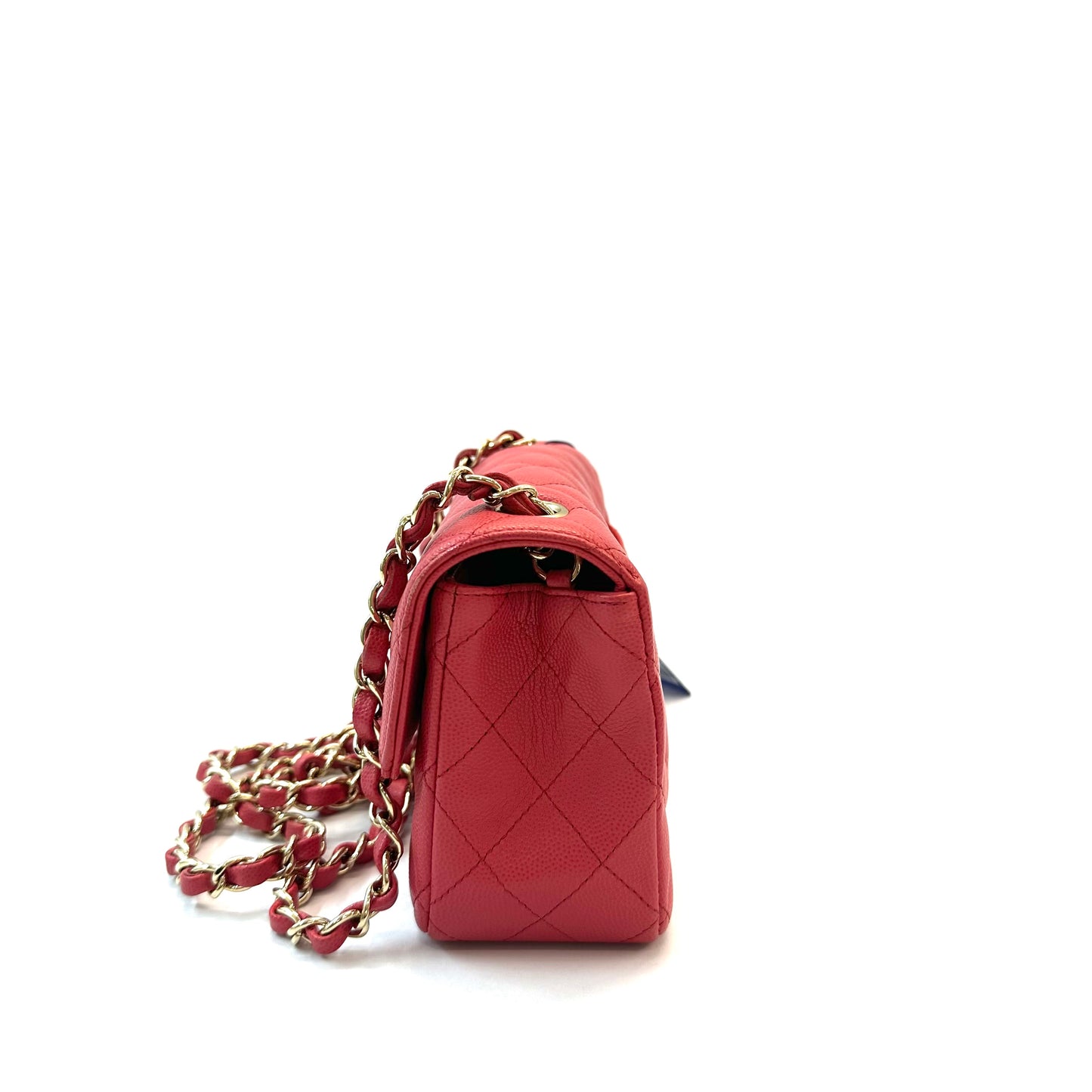 Chanel - CF Mini - Leather - Red