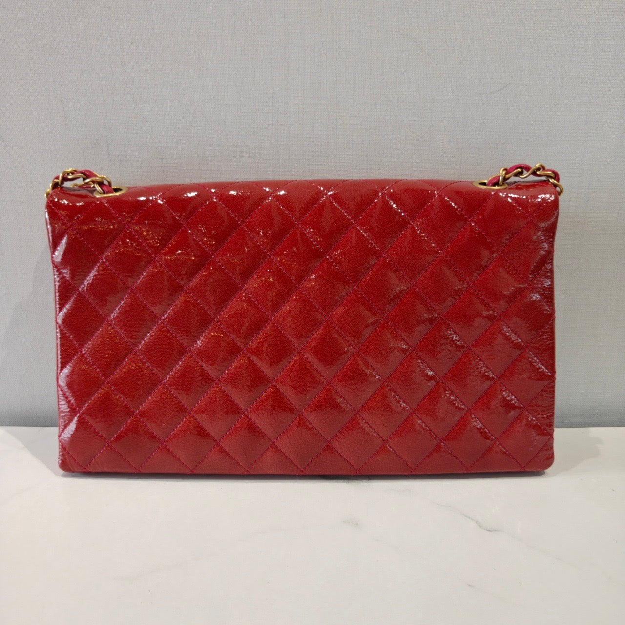 Chanel - CF Wallet on Chain - Patent leather - Red - (Other)
