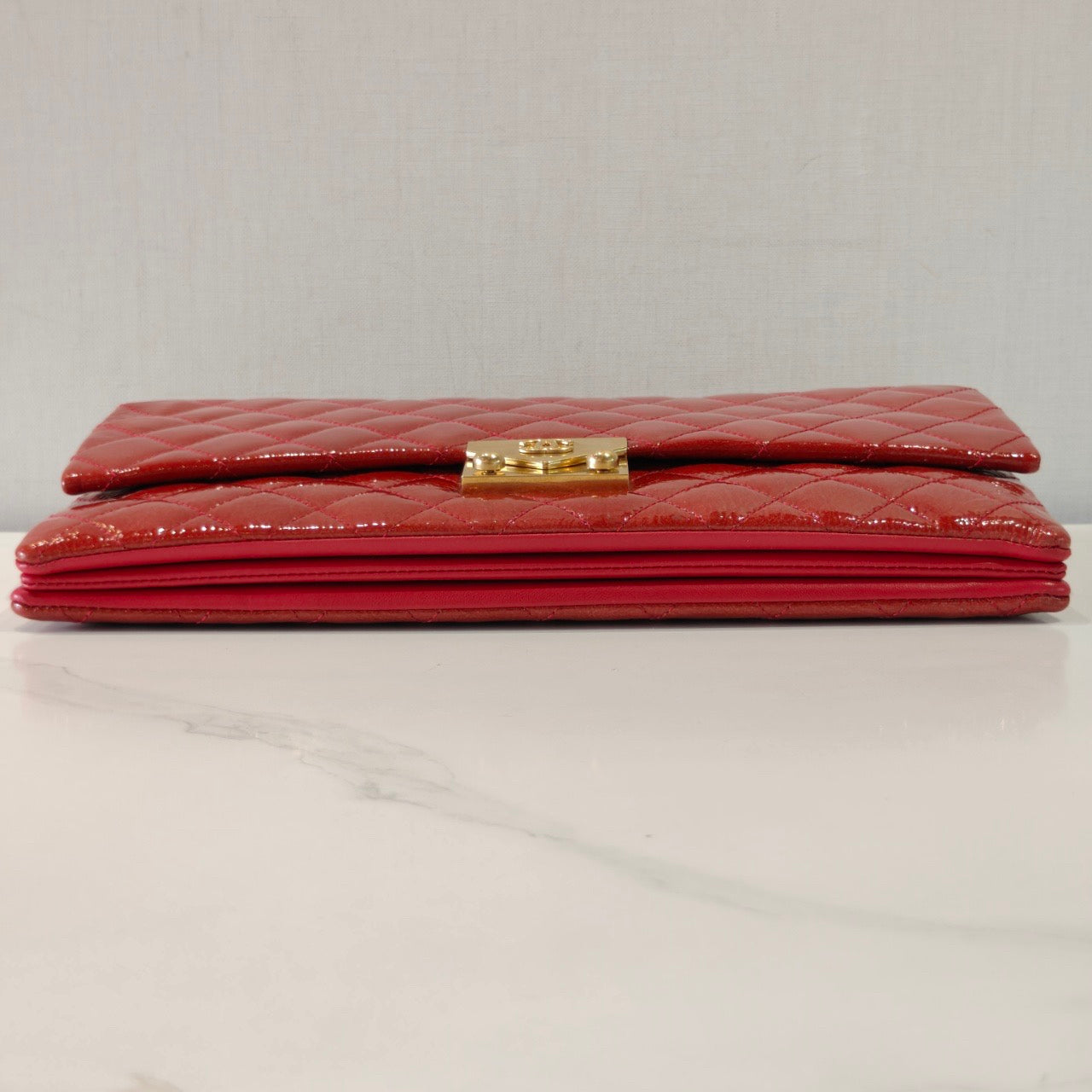 Chanel - CF Wallet on Chain - Patent leather - Red - (Other)