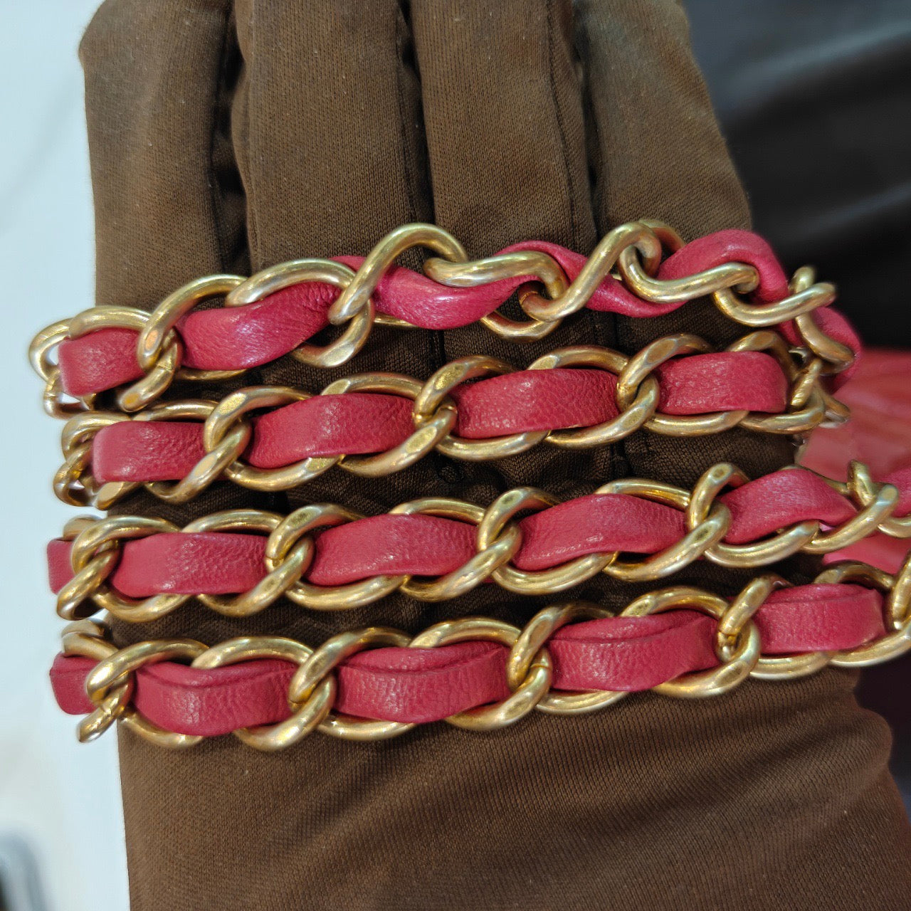 Chanel - CF Wallet on Chain - Patent leather - Red - (Other)
