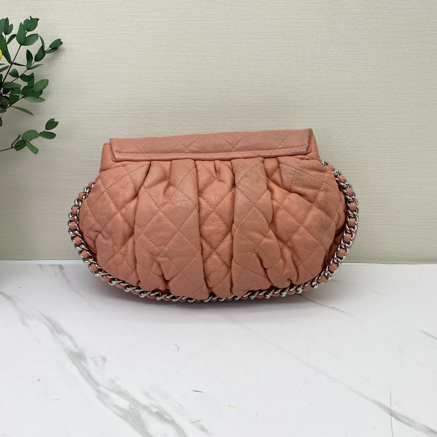 Chanel - Chain Around Pumpkin Bag - Lambskin leather - Pink - (medium)