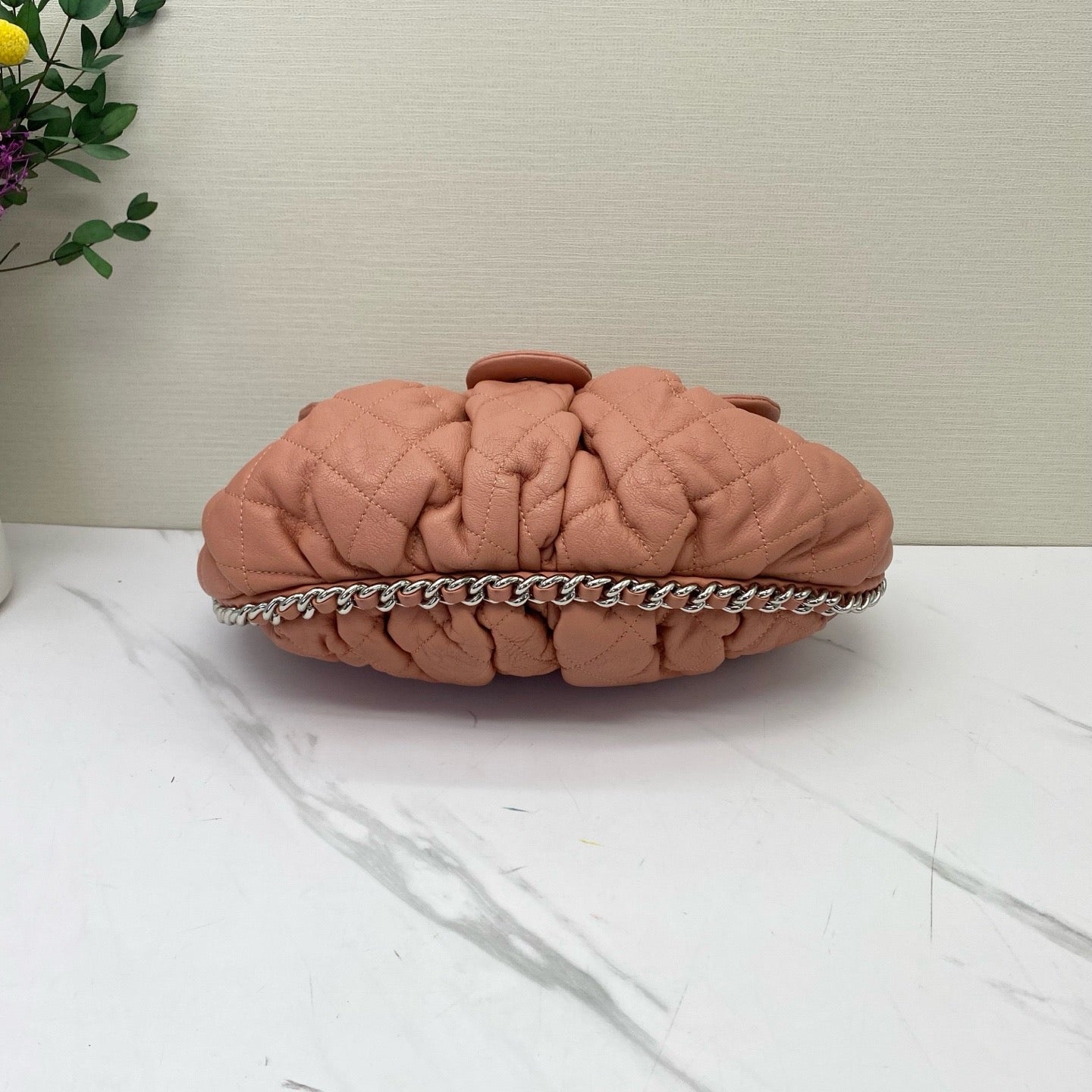 Chanel - Chain Around Pumpkin Bag - Lambskin leather - Pink - (medium)