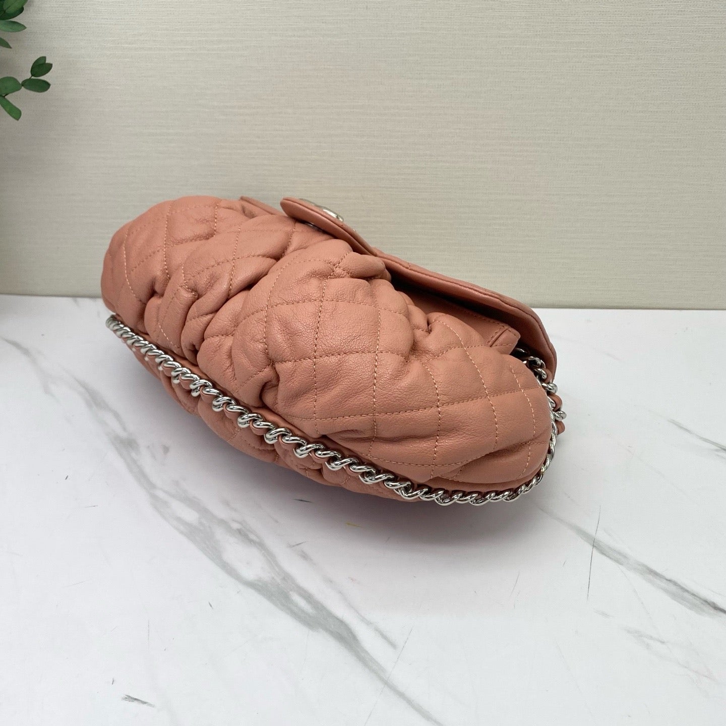 Chanel - Chain Around Pumpkin Bag - Lambskin leather - Pink - (medium)