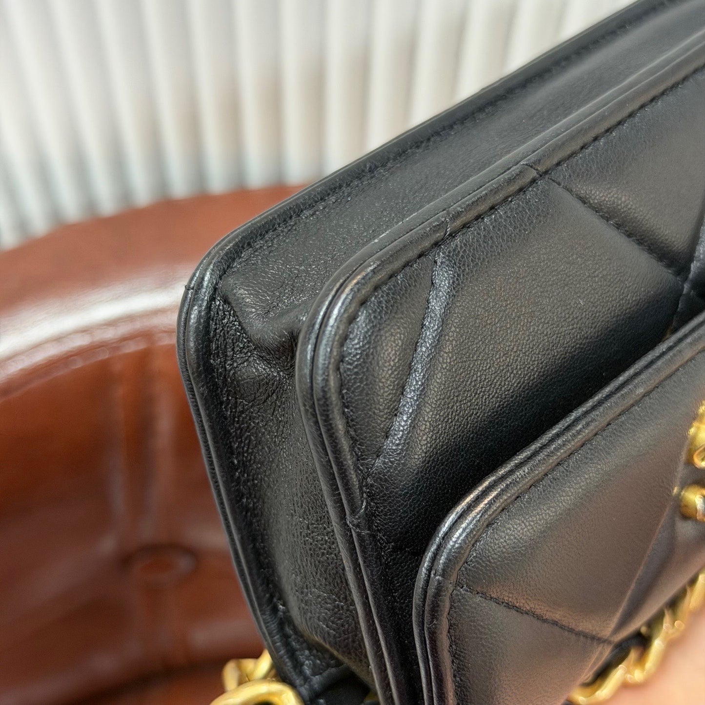 Chanel - Chanel 19 WOC - Leather - Black - (mini)