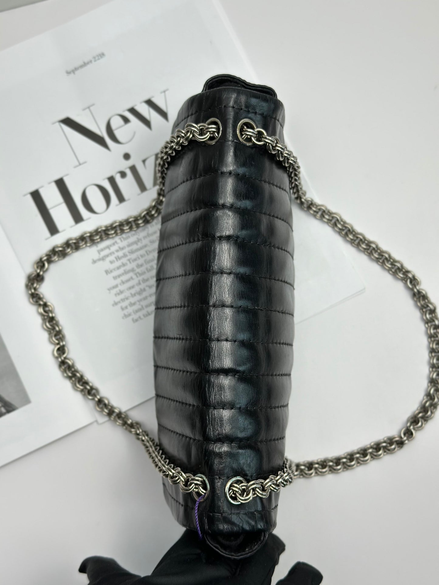 Chanel - Chocolate Bar - Leather - Black - (medium)