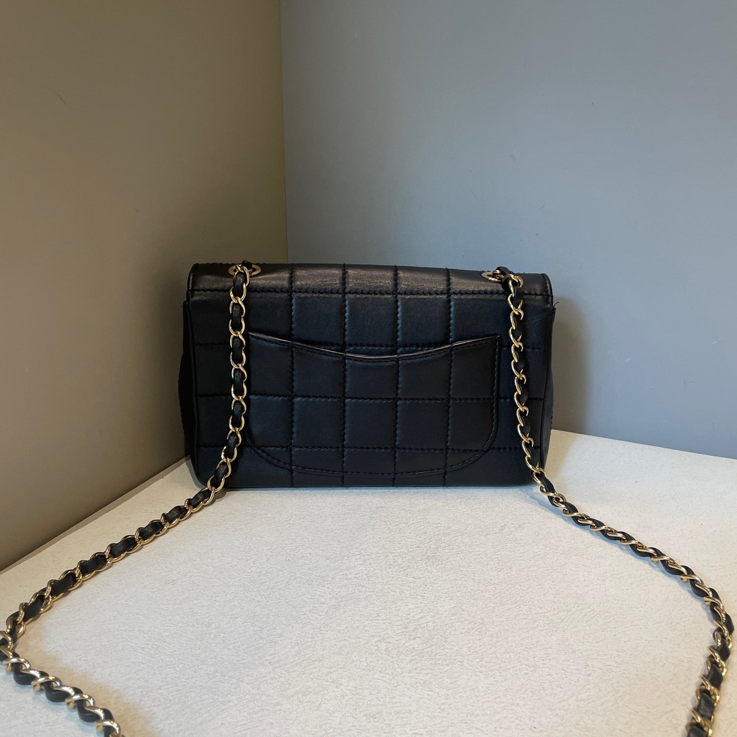 Chanel - Chocolate Bar - Leather - Black - (small)