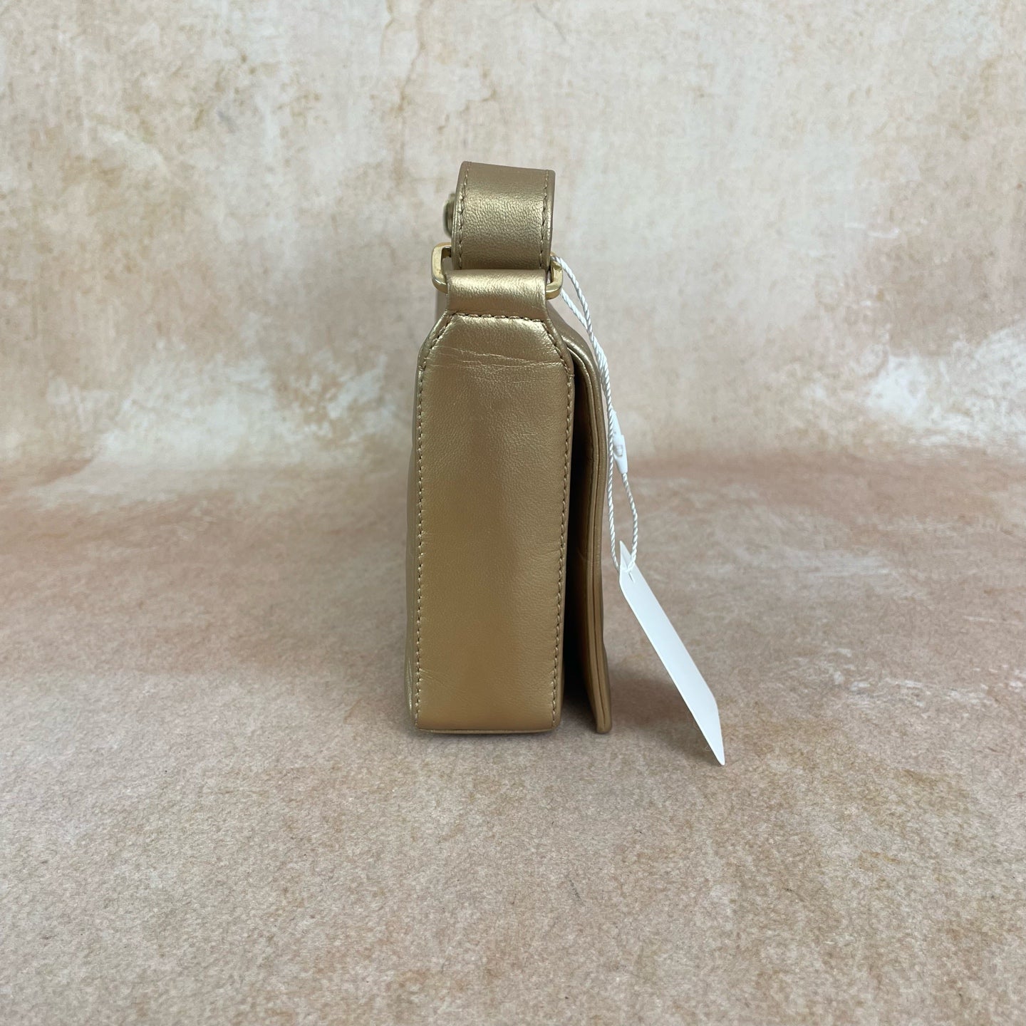 Chanel - Chocolate Bar - Leather - Gold - (small)