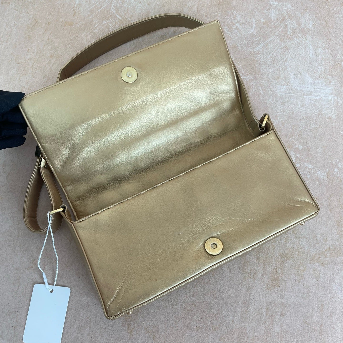 Chanel - Chocolate Bar - Leather - Gold - (small)