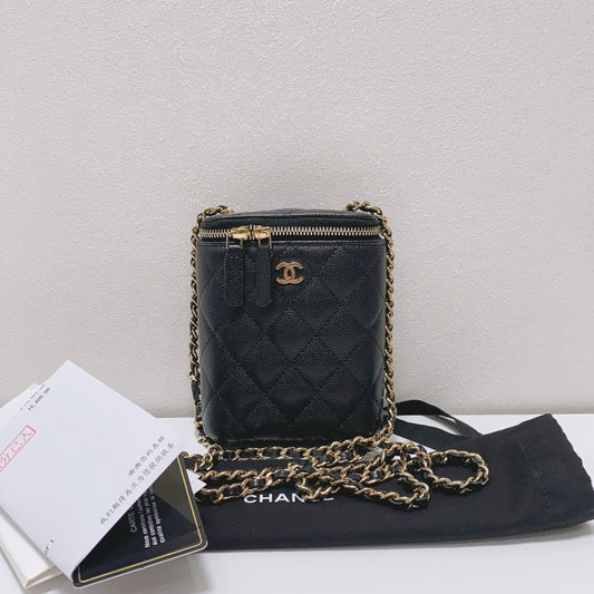 Chanel - Cigarette Case Bag - Caviar leather - Black - (mini)