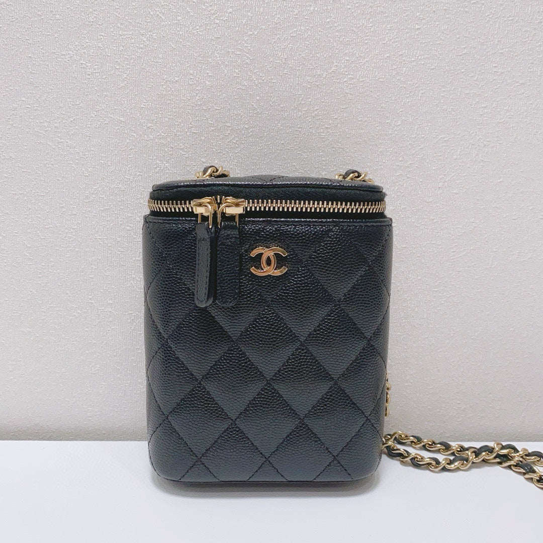 Chanel - Cigarette Case Bag - Caviar leather - Black - (mini)