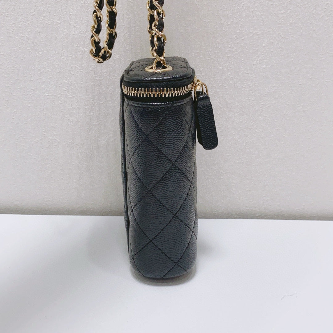 Chanel - Cigarette Case Bag - Caviar leather - Black - (mini)