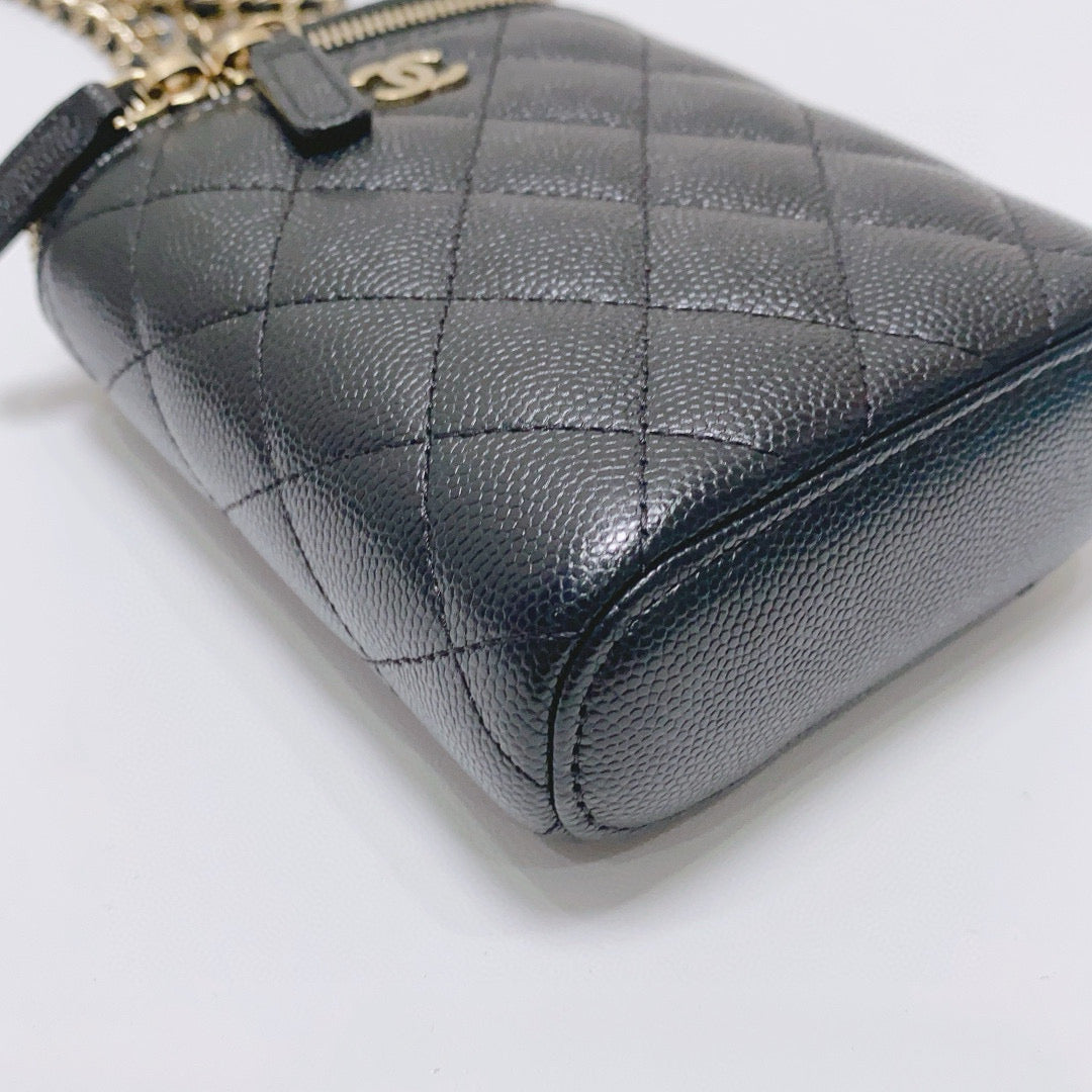 Chanel - Cigarette Case Bag - Caviar leather - Black - (mini)
