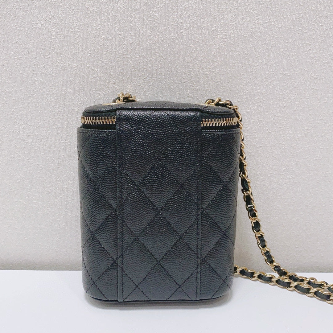 Chanel - Cigarette Case Bag - Caviar leather - Black - (mini)