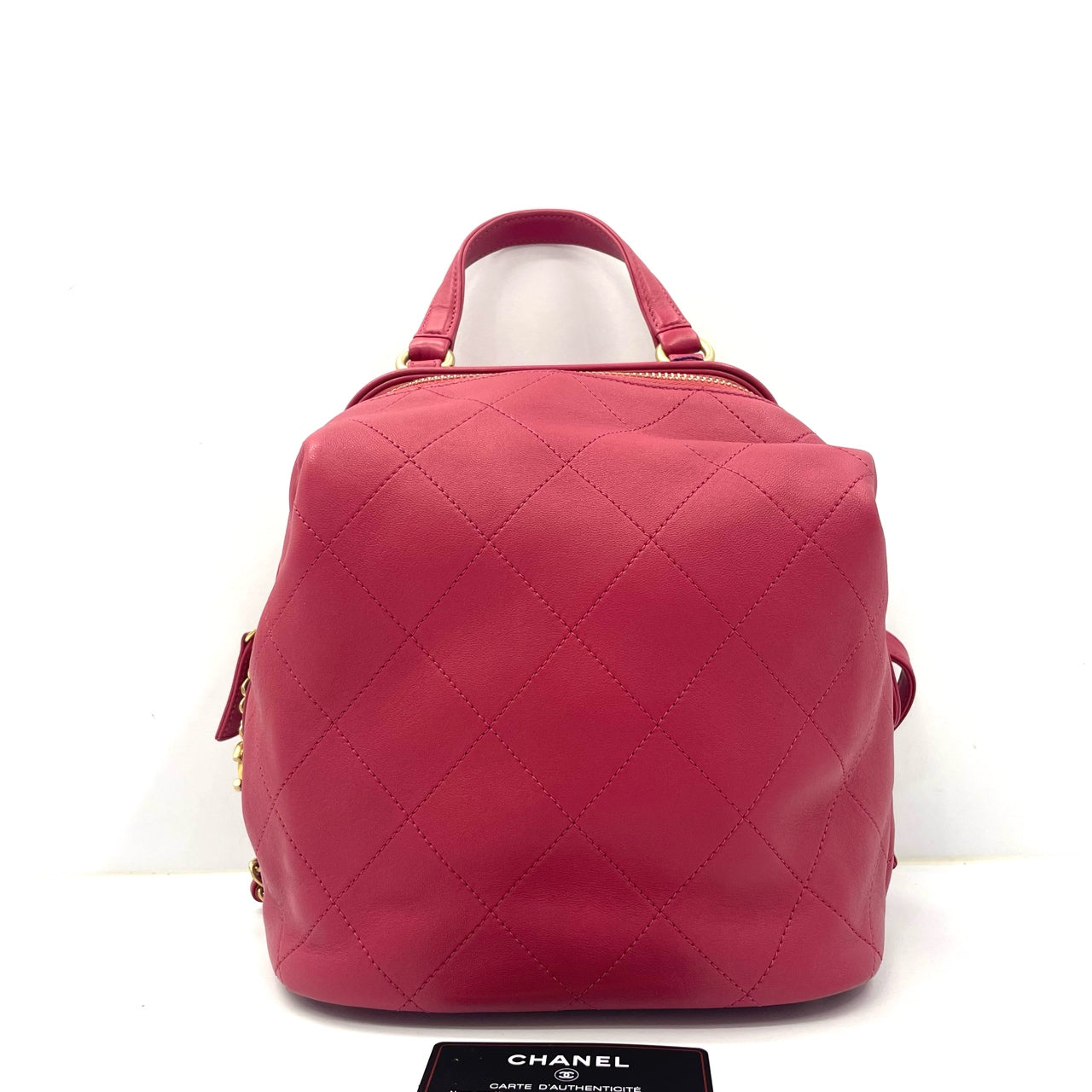 Chanel - Classic Backpack - Leather - Red