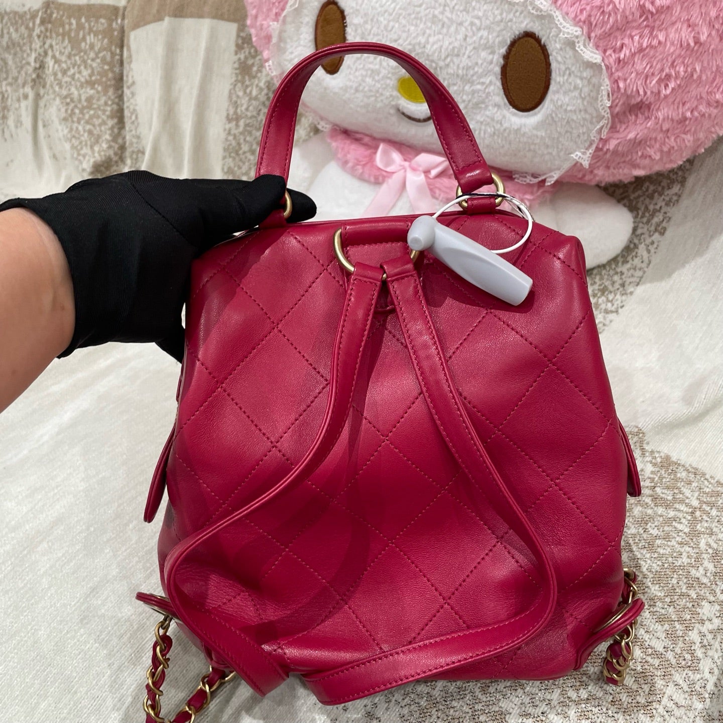 Chanel - Classic Backpack - Leather - Red