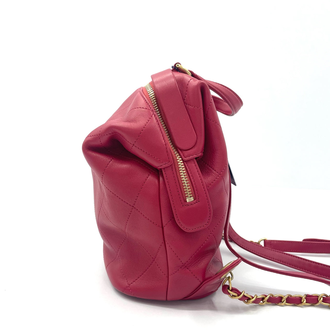 Chanel - Classic Backpack - Leather - Red