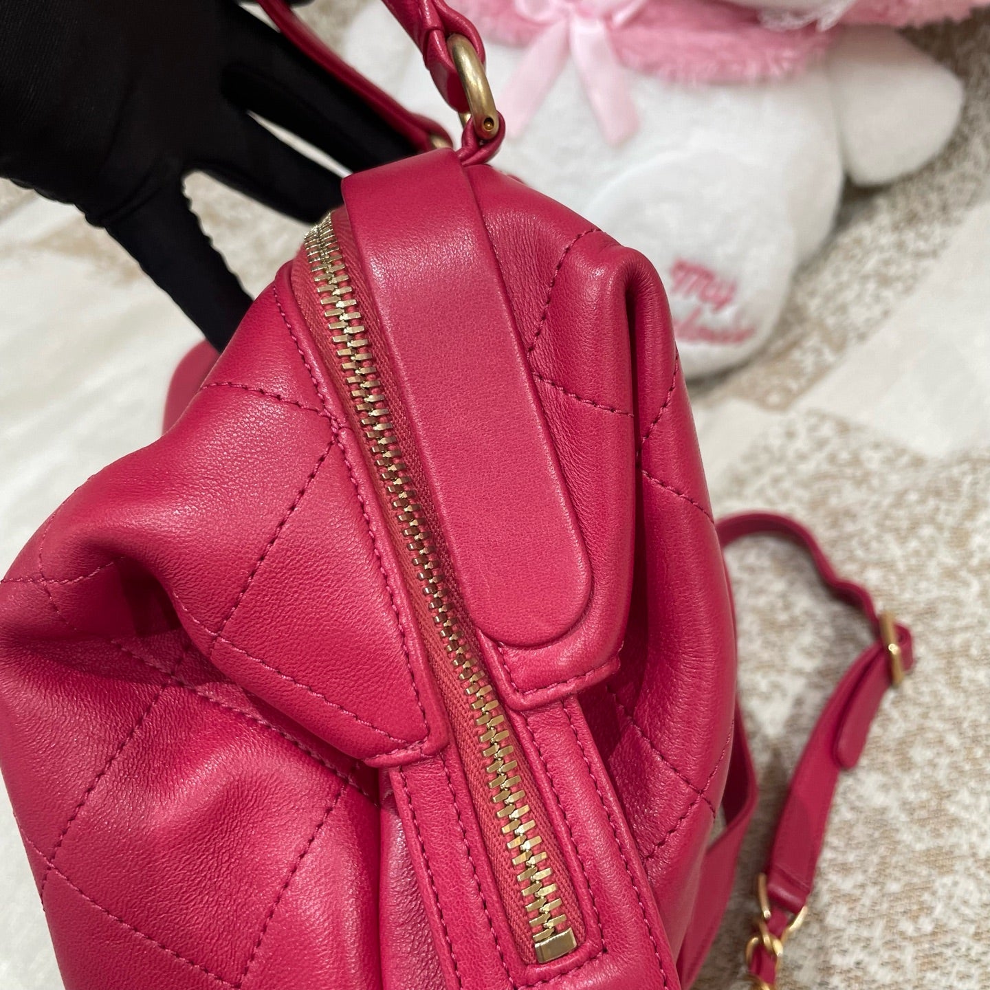 Chanel - Classic Backpack - Leather - Red