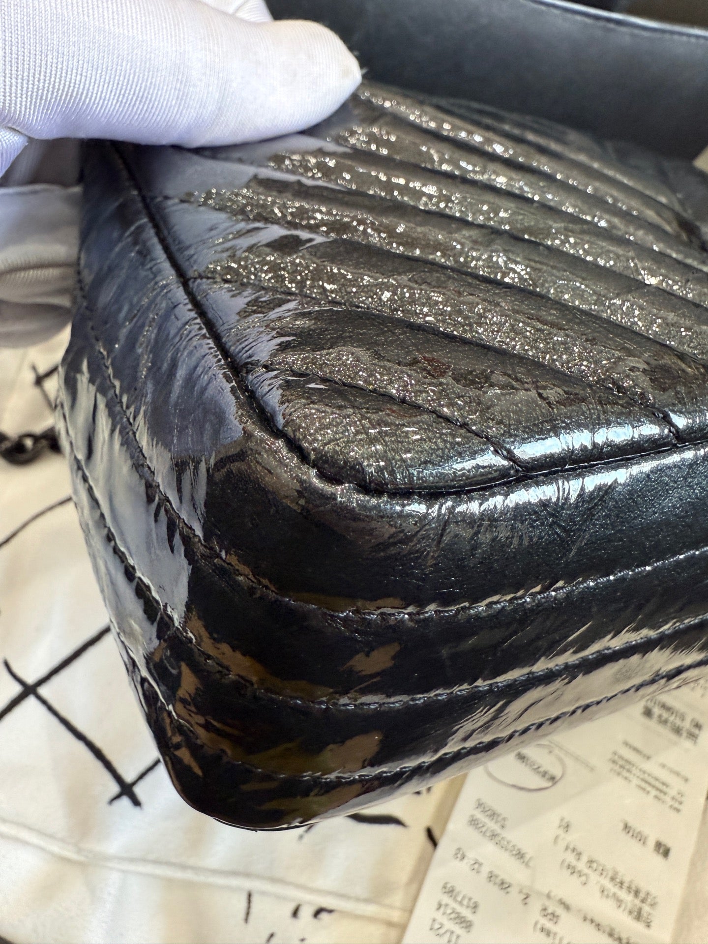 Chanel Classic Flap Patent leather Black - view 12