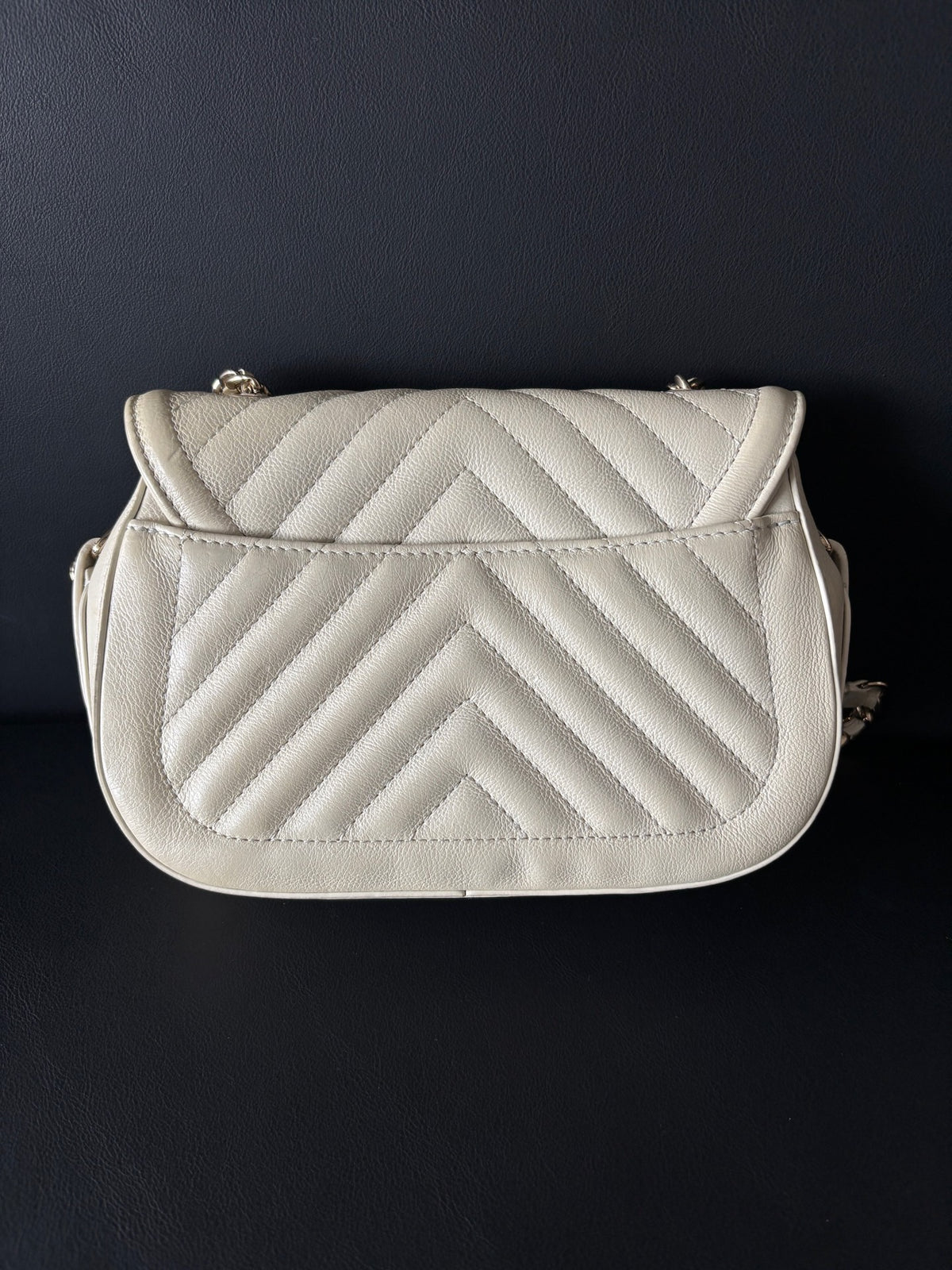 Chanel - Classic Flap 26 - Leather - White - (medium)