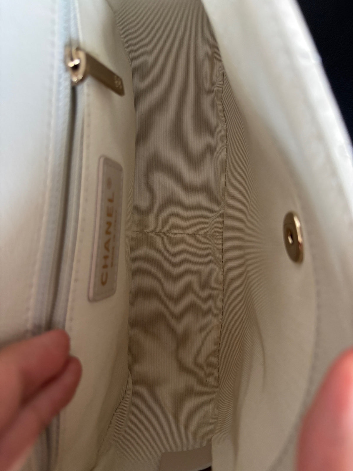 Chanel - Classic Flap 26 - Leather - White - (medium)