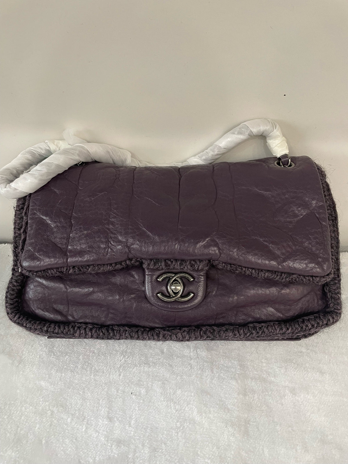 Chanel - Classic Flap 30 - Leather - Purple - (large)