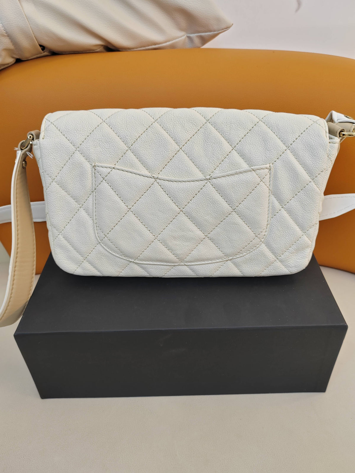 Chanel - Classic Flap 30 - Leather - White - (large)