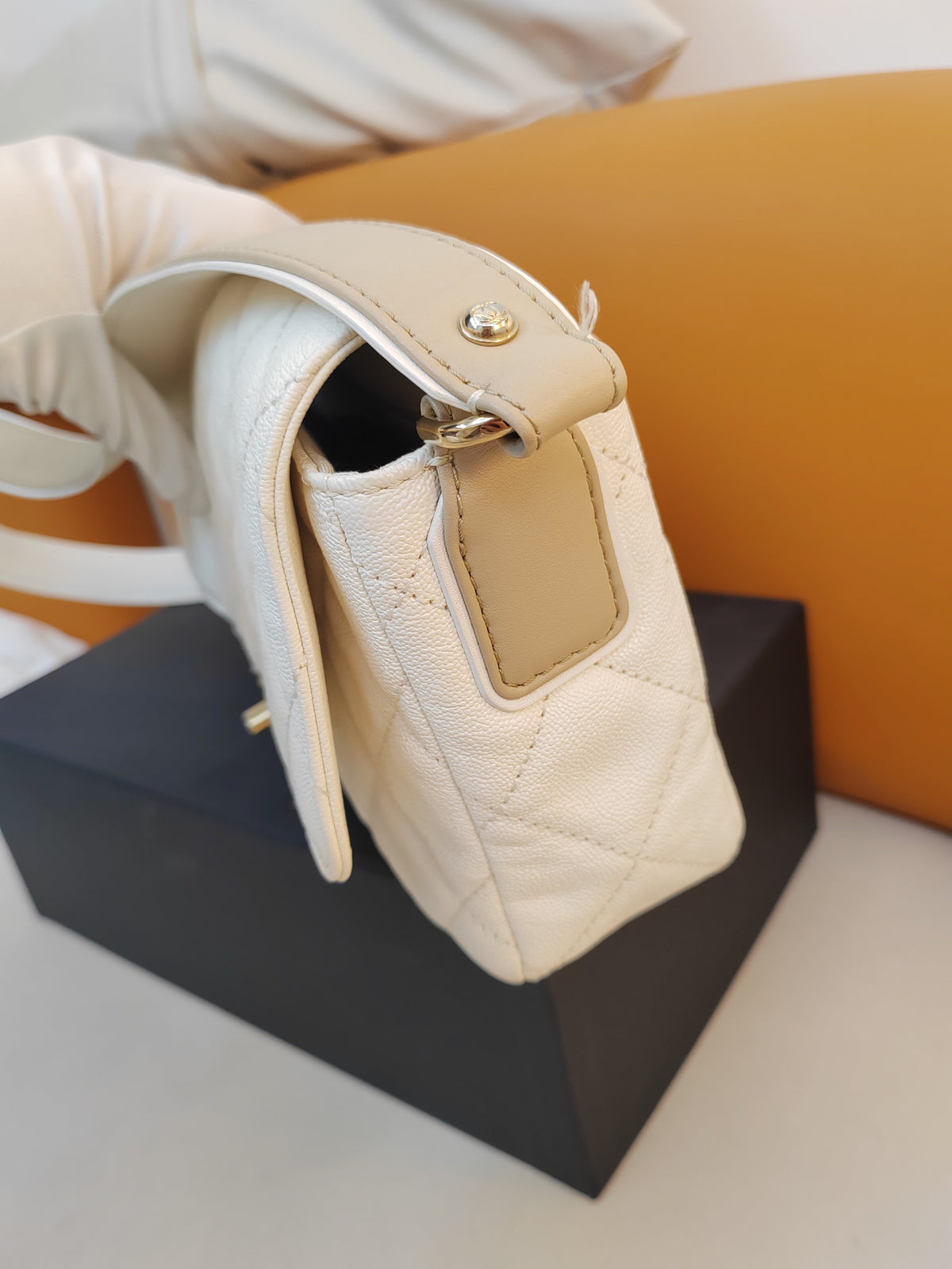 Chanel - Classic Flap 30 - Leather - White - (large)