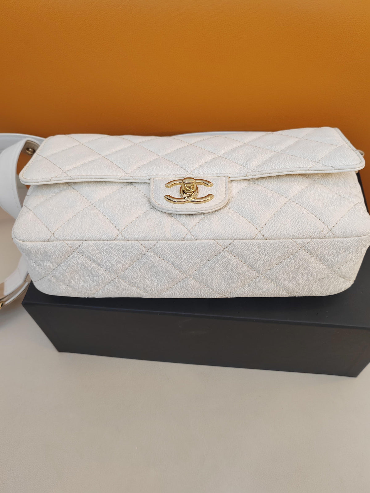 Chanel - Classic Flap 30 - Leather - White - (large)